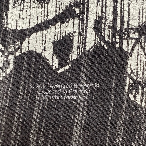 Avenged Sevenfold All Over Print Heavy Metal Band 2011 T-shirt Y2K AX7 - Picture 3 of 5